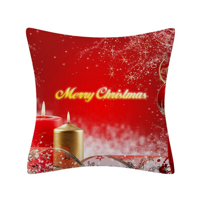 

Siaonvr Christmas Pillow Case Glitter Polyester Sofa Throw Cushion Cover Home Decor