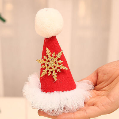 

Christmas HatTree Hair Clip Accessories Festival Headdress Sequins Cartoon Hair Clip For Kids And Adults Kids Gifts Party Decor