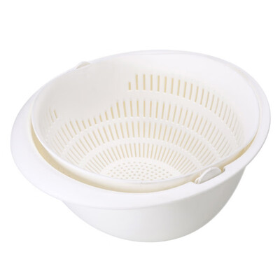 

Multi-functional Fruit Drain Basket Household Kitchen Flip Lid Type Vegetable Drain Basket