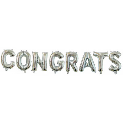 

16" Rose Gold CONGRATS Foil Balloons Banner Graduation Engagement Party Decor