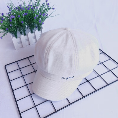 

2019 autumn winter new Japanese leisure star anise cap beret female Korean version tide British retro cashmere painter cap