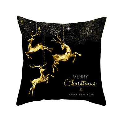 

Merry Christmas Happy New Year Pillowcase Decoration Pillow Cover for Home Decoration Cushion Xmas Gift 4545cm
