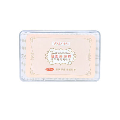 

Natural Non-woven Fabric Wipers Removing Makeup Cosmetic Thicken Double Press Edge Cotton Pads Paper 120pcs