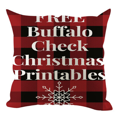 

Siaonvr Christmas Pillow Cover Pillowcases Decorative Sofa Cushion Cover Home Decoration