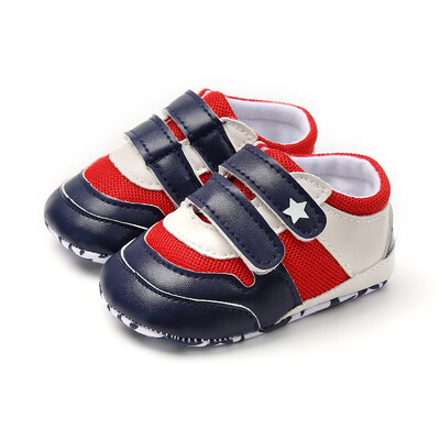 

Autumn 0-18M Baby Boys Walking Shoes Breathable Anti-Slip Shoes Sneakers Toddler Soft Soled Patchwork Color infant Sneakers