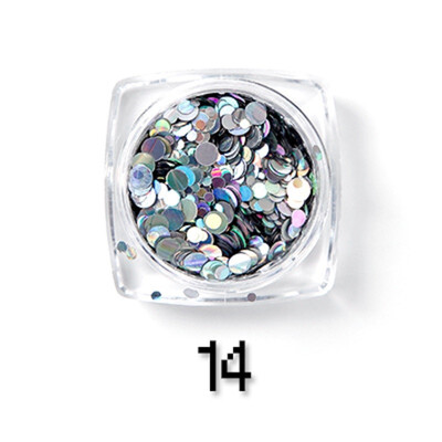 

Rosalind 1 box Nail Art Glitter Decoration Paillette Mixed Mini Round Shining Manicure