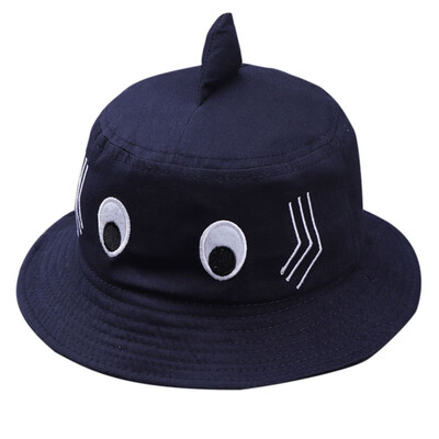 

Autumn Baby Boys Girl Toddler Cartoon Print Bucket Hats Caps Reversible Sun Headwear