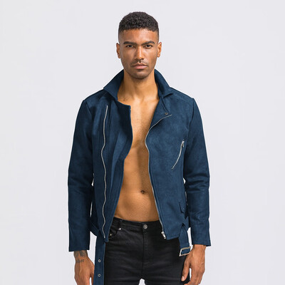 

Toponeto Mens Autumn Winter Casual Solid Turn-down Collar Jacket Coat