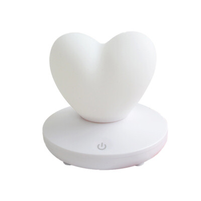 

USB Rechargable Heart Night Light for Valentines Day Gifts Wedding Decoration Home Bedroom LED Romantic Atmosphere Night Lamp