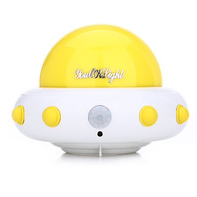 

YouOKLight DC 5V 1W Flying Saucer UFO Shaped LED Night Light Motion Sensor Lamp for Kids Nursery Bedroom