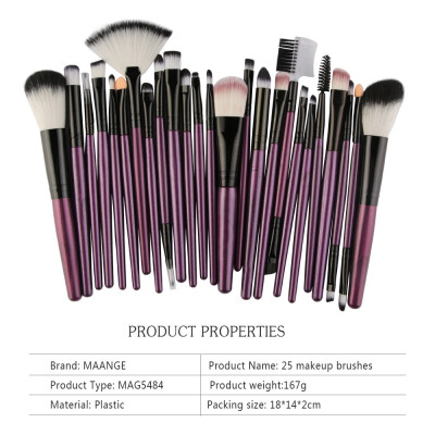 

Gobestart 25pcs Cosmetic Makeup Brush Blusher Eye Shadow Brushes Set Kit