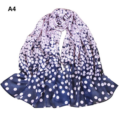 

Fashion Women Shawls Long Soft Wrap Scarf Dot Print Lady Scarf Shawl Chiffon Scarves