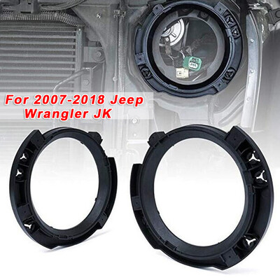 

2pcs Car Auto Black Left Right Headlight Bracket For Jeep Wrangler JK 2007-2018