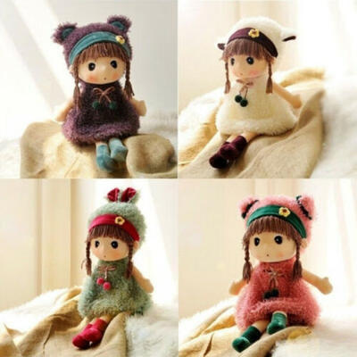 

Cute Baby Girl Soft Stuffed Doll PlMh Toy Birthday Gift Children Short Yarn Toy