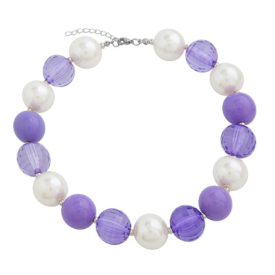

Necklace Necklace Children Purple Necklace Modern Purple Beaded Beaded Creative