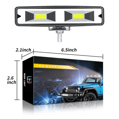 

2PCS 12V 48W 2LED WORK LIGHTS BAR Flood LIGHTS WHITE OFF-ROAD CAR SUV ATV LAMPS