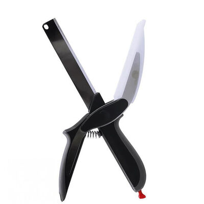 

Multi-Function Scissors Cutter 2 in 1 Cutting Board Stainless Steel Kitchen Outdoor Smart Vegetable Tool