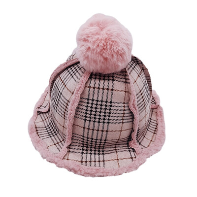 

Autumn Baby Child Bucket Hat Warm Solid Kids Boys Girls Children Outdoor Bucket Hat Winter Beach Sun Cap
