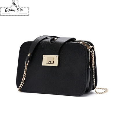 

2019 Spring New Fashion Women Shoulder Bag Chain Strap Flap Designer Handbags Clutch Bag Ladies Messenger Bags With Metal Buc