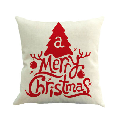 

Cute Christmas Pillowcase with Peach Skin Pillowcase Christmas Trees Throw Pillow Case Decorative