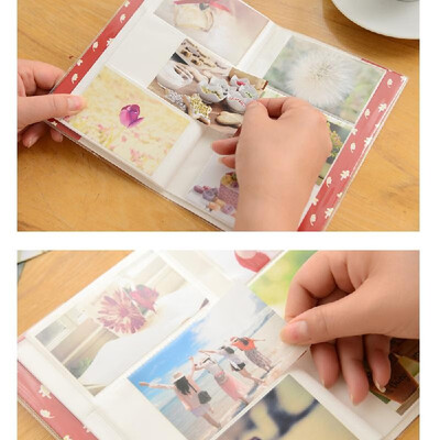 

Standard 3in Centerfold Photo Album PVC 84 Pockets Albums Photos Storage Case Memory Souvenir