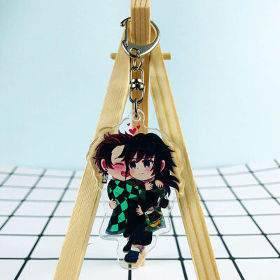 

CAR-TOBBY Anime Demon Kimetsu no Yaiba Keychain Key Ring Phone Pendant