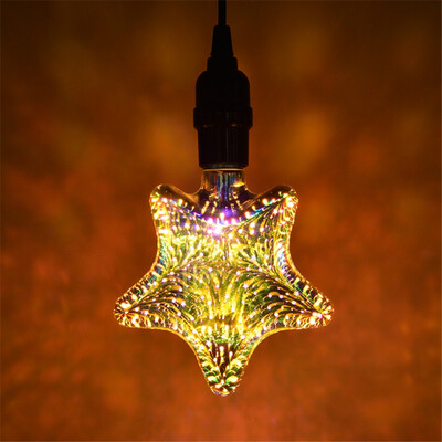 

3D Color Fireworks Bulb Magic Fireworks Colorful Colorful Energy-Saving Bulbs