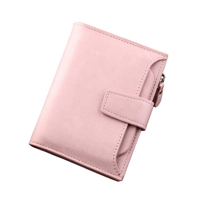 

Business Men Solid Color Short Wallet Multi Slots Faux Leather Bifold Purse