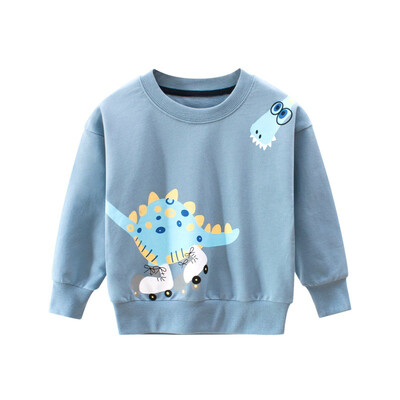 

New Baby Boys Girls Sweatshirts Autumn Spring Cartoon Cotton Hoodies Tops Children Kids Long Sleeve T Shirts Blouse Clothes