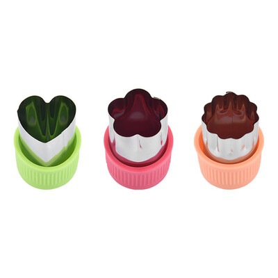 

Toponeto 3Pcs Fruit Star Shape Fondant Cake Cookie Plunger Mould Mold Cutter Tools