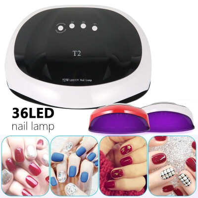 

72W Beauty LED UV Nail Lamp UV Dual Light Source Nail Dryer Nail Lamp