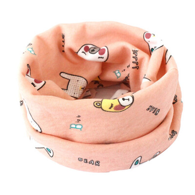 

Novelty Fashion Autumn Winter Boys Girls Print Collar Baby Scarf Cotton Neck Scarves