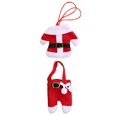 

Factory Direct Christmas Desktop Decoration Christmas Knife&Fork Set Christmas Cutlery Set Christmas Small Clothes Pants