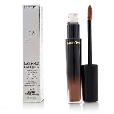 

LANCOME - LAbsolu Lacquer Buildable Shine & Color Longwear Lip Color - 274 Beige Sensation 8ml027oz