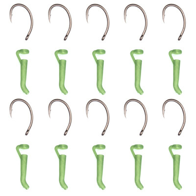

20 Sets Green silicone tube Large Pop Up Hook Aligners 10green silicone tube 10 YN6 barbed Teflon hook
