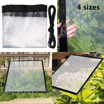 

4 Sizes Transparent Tarpaulin Film Canopy Bird Proof Windshield Succulent