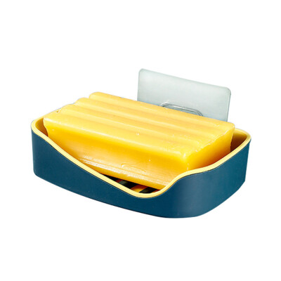 

Portable Installation Seamless Paste Drain Soap Box Moisture-proof Bathroom Shelf Suction Wall Soap Box