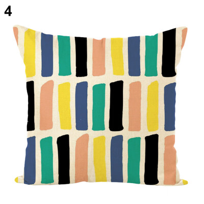 

45x45cm Colored Drawing Pillow Case Cushion Cover Home Cafe Sofa Car Decoration