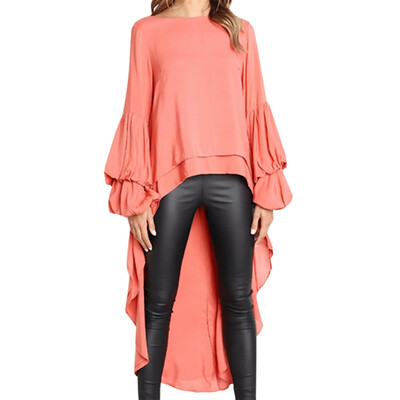 

Womens Plus Size Shirt Ruffles Loose Long Sleeve Blouse Women Autumn Lantern Sleeve Casual Blouse