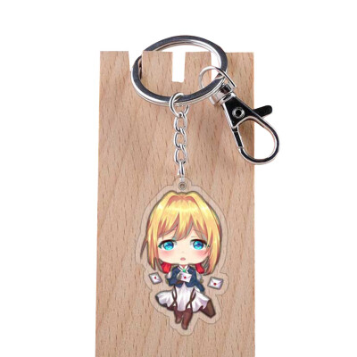 

Anime Violet Evergarden Acrylic Pendant Keychain Key Rings Phone Charm Cosplay