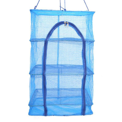

Folding 3 Layers Drying Net Mesh Hanging Rack Vegetable Fish Dishes Dryer Net Storage Organizer