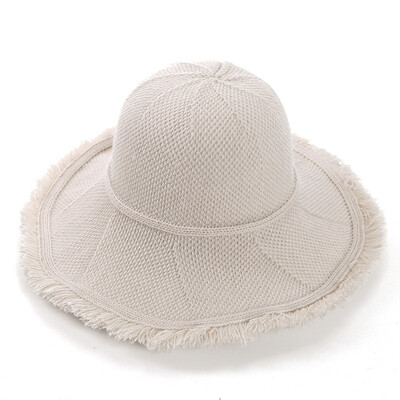 

Autumn&winter new female currents Su-empty big along the hat simple basin hat fisherman hat can fold solid color warm wool hat