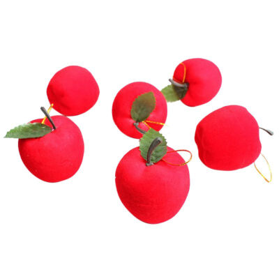 

Christmas Decoration Cute Xmas Tree Red Apples Hanging Ornaments Party Accessories vc