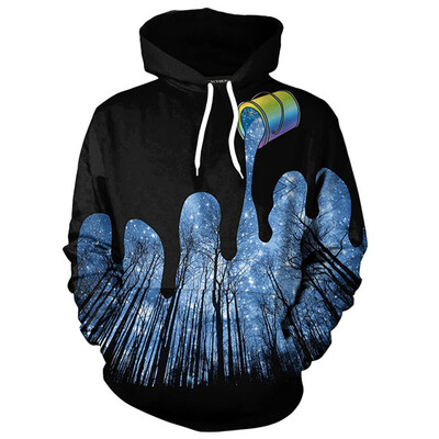 

Men And Women Splash Ink 3D Print Hoodies Creative Unisex Hooded Sweatshirt Pullover Hoodies