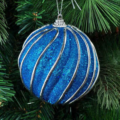 

Tailored Christmas Rhinestone Glitter Baubles Balls Xmas Tree Ornament Decoration 8CM
