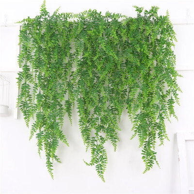 

85122CM Artificial Ivy Leaf Plants Vine Hanging Garland Fake Foliage Flowers Home Kitchen Garden Office Wedding Wall Decor Green
