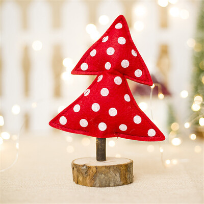 

Toponeto Merry Christmas Tree Cloth Desk Decoration Toy Doll Gift Office Home Children