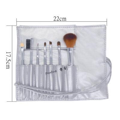 

Professional 7 PCS Makeup Brushes Set Tools Make-up Toiletry Kit Wool Brand Make Up Brush Set Case Cosmetic Foundation