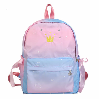 

Gradient Color Pink School Bag Girls Women Korean Style Cute Travel Backpack
