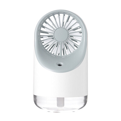 

Gobestart 3 in 1 Humidifier Night Light Fan Mini Headstock USB Desktop Fan Small Gift